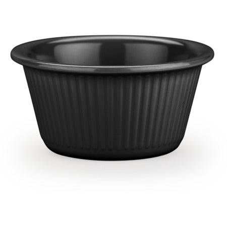 Carlisle Fluted Melamine Ramekin, 3 oz., 48/Case - 1 1/4" / Black