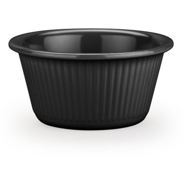 Carlisle Fluted Melamine Ramekin, 3 oz., 48/Case - 1 1/4" / Black