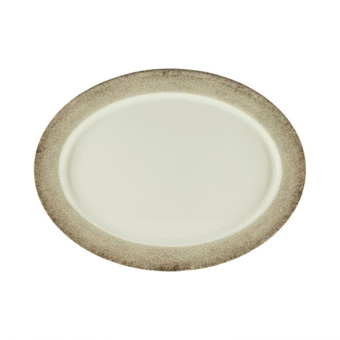 Thunder Group SD2118J Jazz Melamine Platter, 13 1/2" x 18", Beige - Default Title