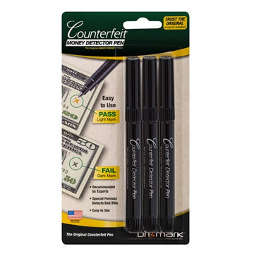 Dri Mark Counterfeit Pen - 3/Pack