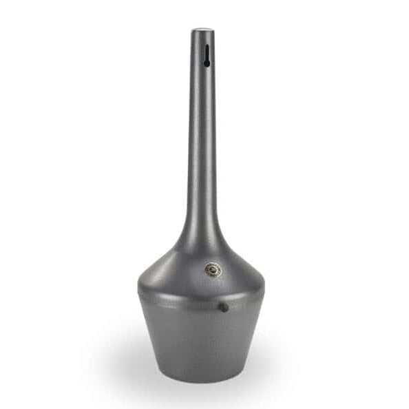 Commercial Zone Smokers' Outpost Galvanized Steel Cigarette Receptacle, 12 qt. - Silver