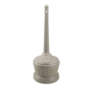 Commercial Zone Smokers' Outpost Polyethylene Cigarette Receptacle, 16 qt. - Beige