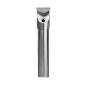 Commercial Zone 712529 Leafview Stainless Steel Cigarette Receptacle, 3 1/2" Diameter, Silver - Default Title