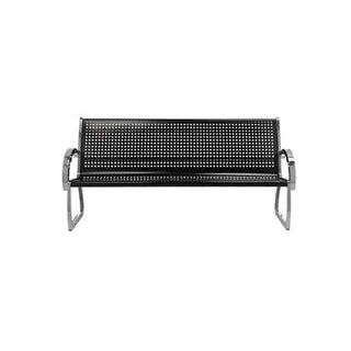 Commercial Zone Bench, 36" High, Black - 53"