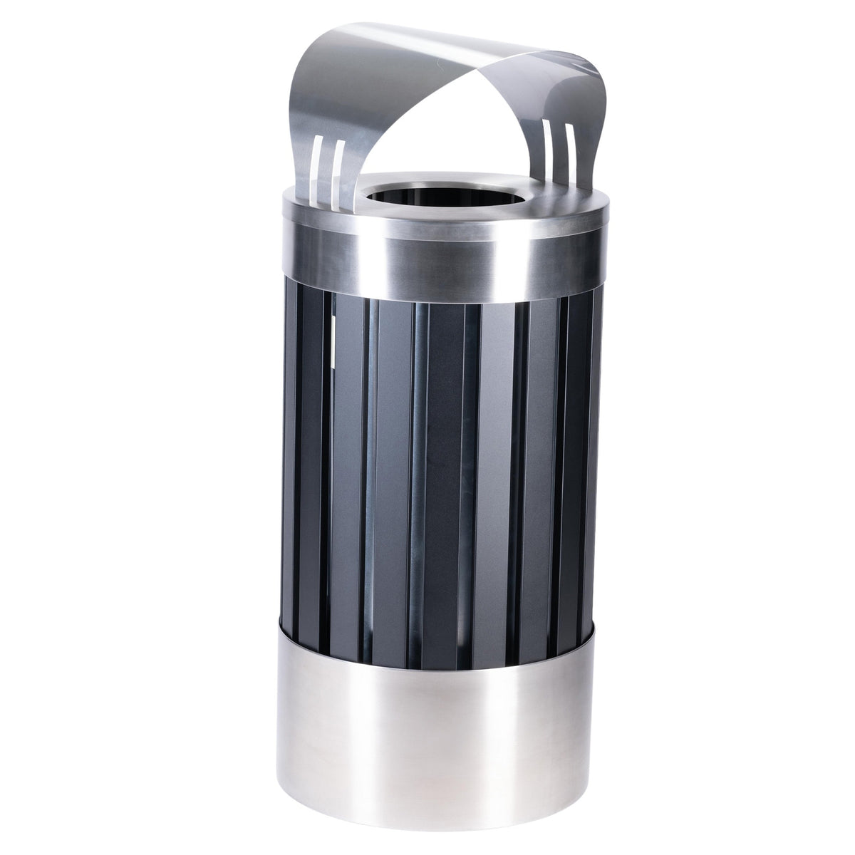 Commercial Zone 72774399 ArchTec Stainless Steel Trash Can, 25 gal., Black - Default Title