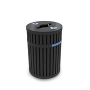 Commercial Zone 728201 ArchTec Steel Recycling Bin, 45 gal., Black - Default Title