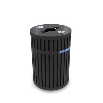 Commercial Zone 728201 ArchTec Steel Recycling Bin, 45 gal., Black - Default Title