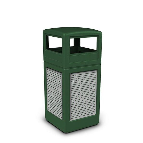 Commercial Zone Plastic Trash Can, 42 gal. - Green