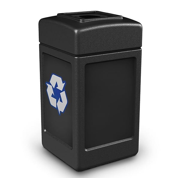 Commercial Zone Commerical Zone PolyTec Recycling Bin, 42 gal. - Black