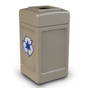 Commercial Zone Commerical Zone PolyTec Recycling Bin, 42 gal. - Beige