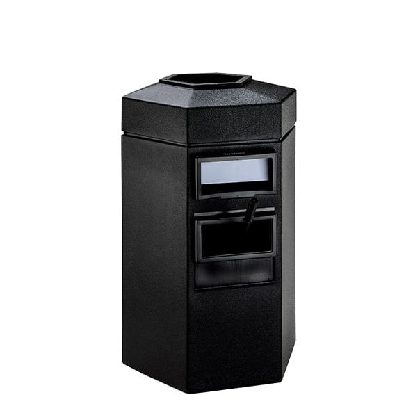 Commercial Zone 755324 Islander Series Heavy Duty Plastic Trash Can, 45 gal., Gray - Default Title