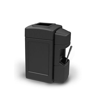 Commercial Zone 759901 Islander Series Heavy Duty Plastic Trash Can, 42 gal., Black - Default Title