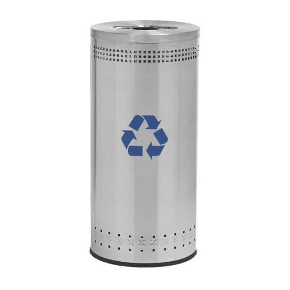 Commercial Zone 78182999 Precision Series Stainless Steel Trash Can, 25 gal., Silver - Default Title