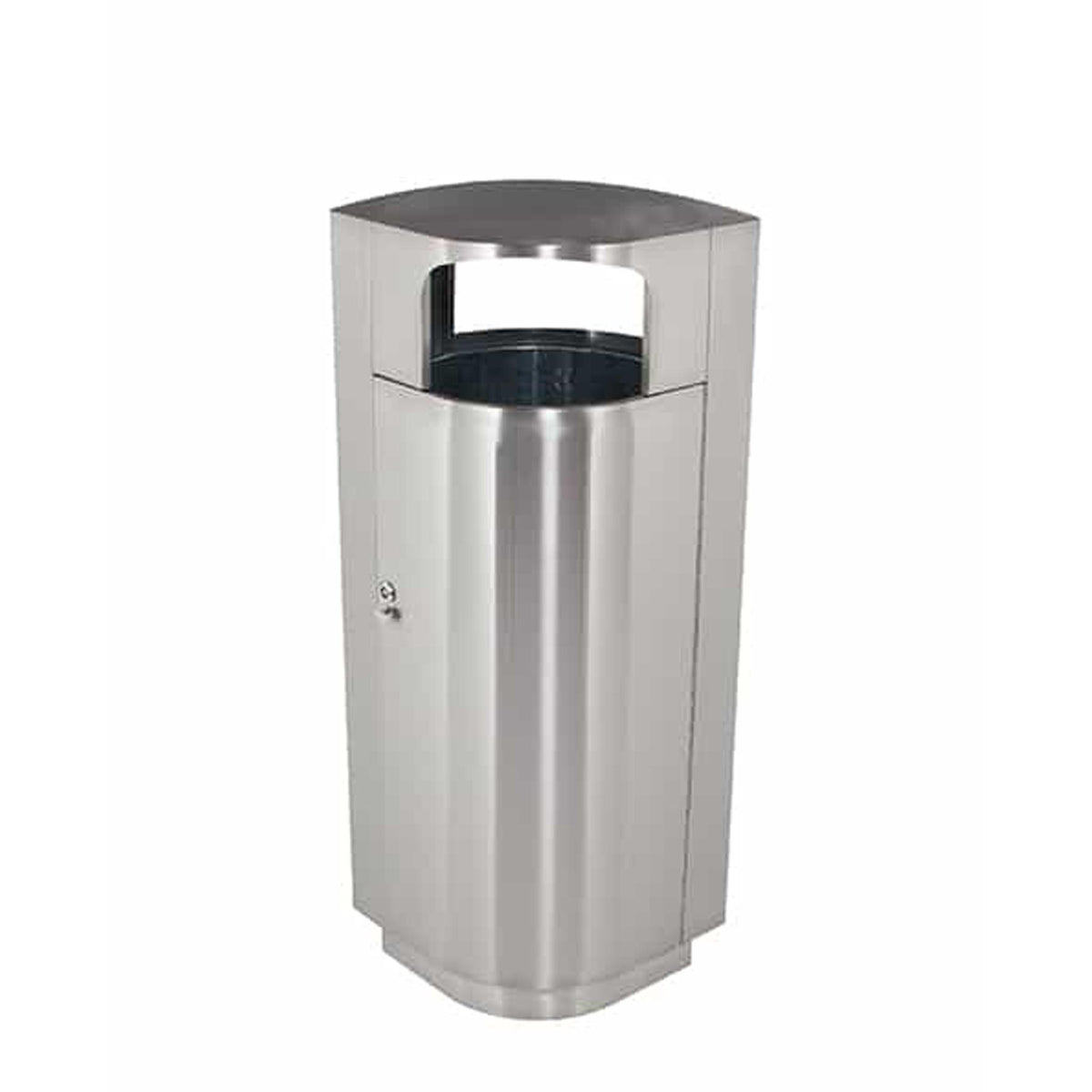 Commercial Zone Leafview Stainless Steel Trash Can, Silver - 20 gal.