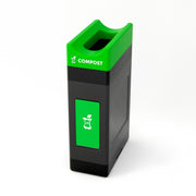 Commercial Zone Avante Trash Can, 30 gal. - Black Green