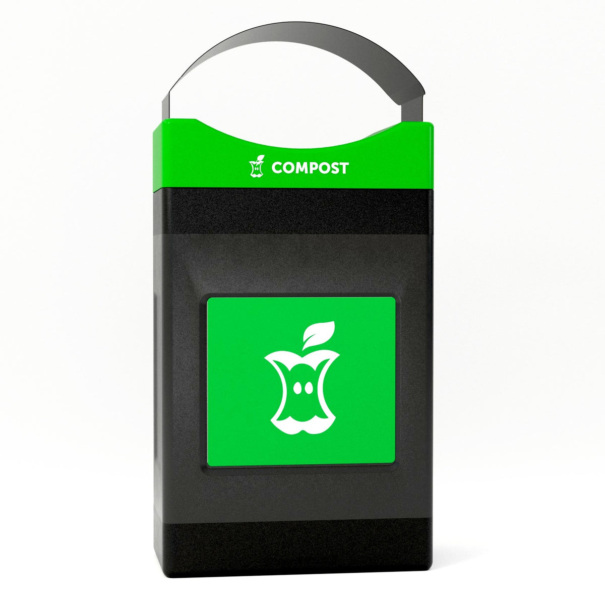 Commercial Zone Avante Trash Can, 30 gal. - Black Green