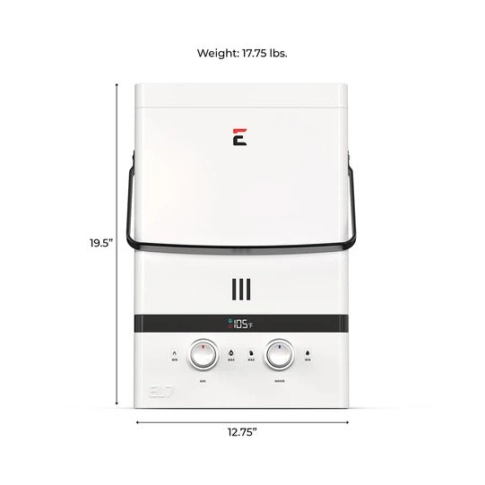 Eccotemp Systems EL7 Water Heater, 11 13/16" Wide, White - photo 3