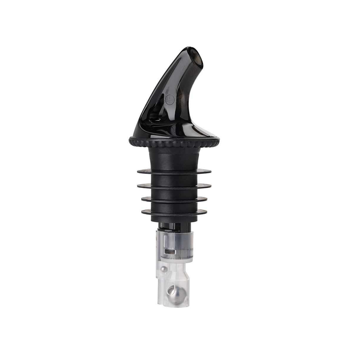 Precision Pours Plastic Measured Liquor Pourer, Clear, 12/Case - 1 oz.