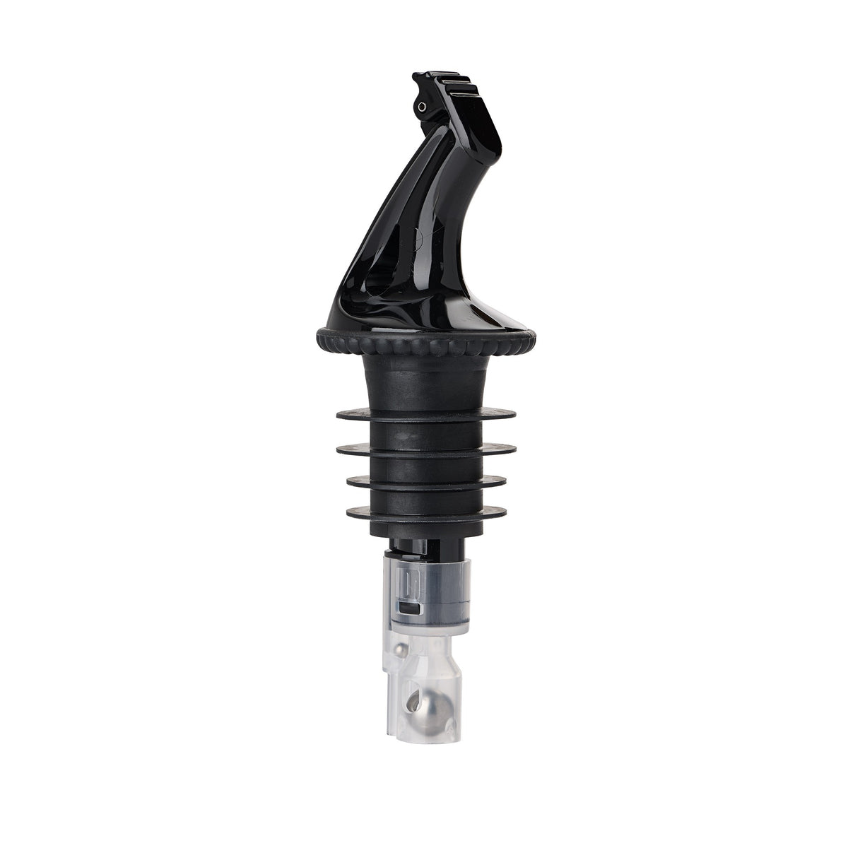 Precision Pours Plastic Measured Liquor Pourer, Clear, 12/Pack - 1 oz.