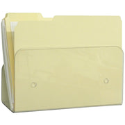 Omnimed 255750 Plastic Wall Pocket, 12" Wide, Clear