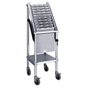 Omnimed Versa Aluminum Chart Carrier, 37" High, Silver - 10 Files