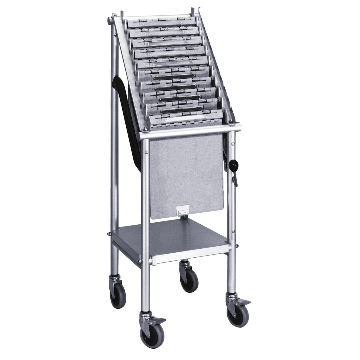Omnimed Versa Aluminum Chart Carrier, 37" High, Silver - 10 Files