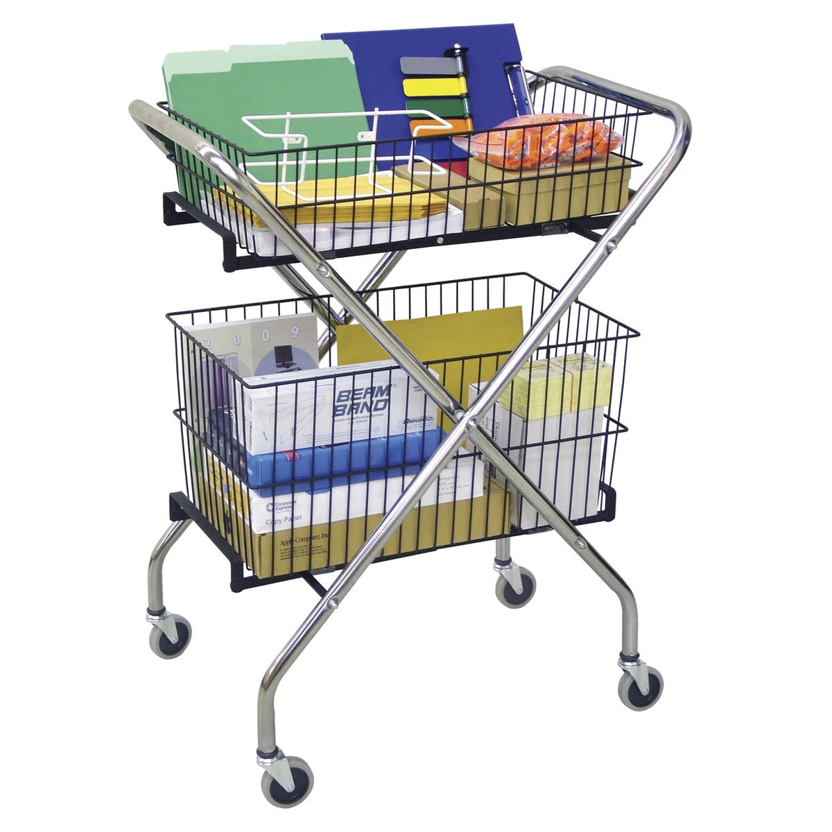 Omnimed 264620 Utility Cart, 19" x 30", Silver - Default Title