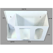 Omnimed 304001 Steel Station, 4 1/2" x 12 1/4", White - Default Title