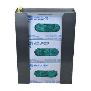 Omnimed Stainless Steel Dispenser, Silver - 3 Boxes