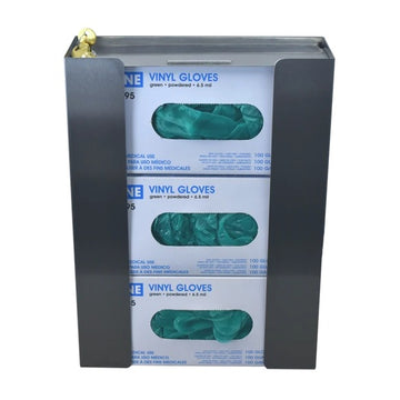 Omnimed Stainless Steel Dispenser, Silver - 3 Boxes
