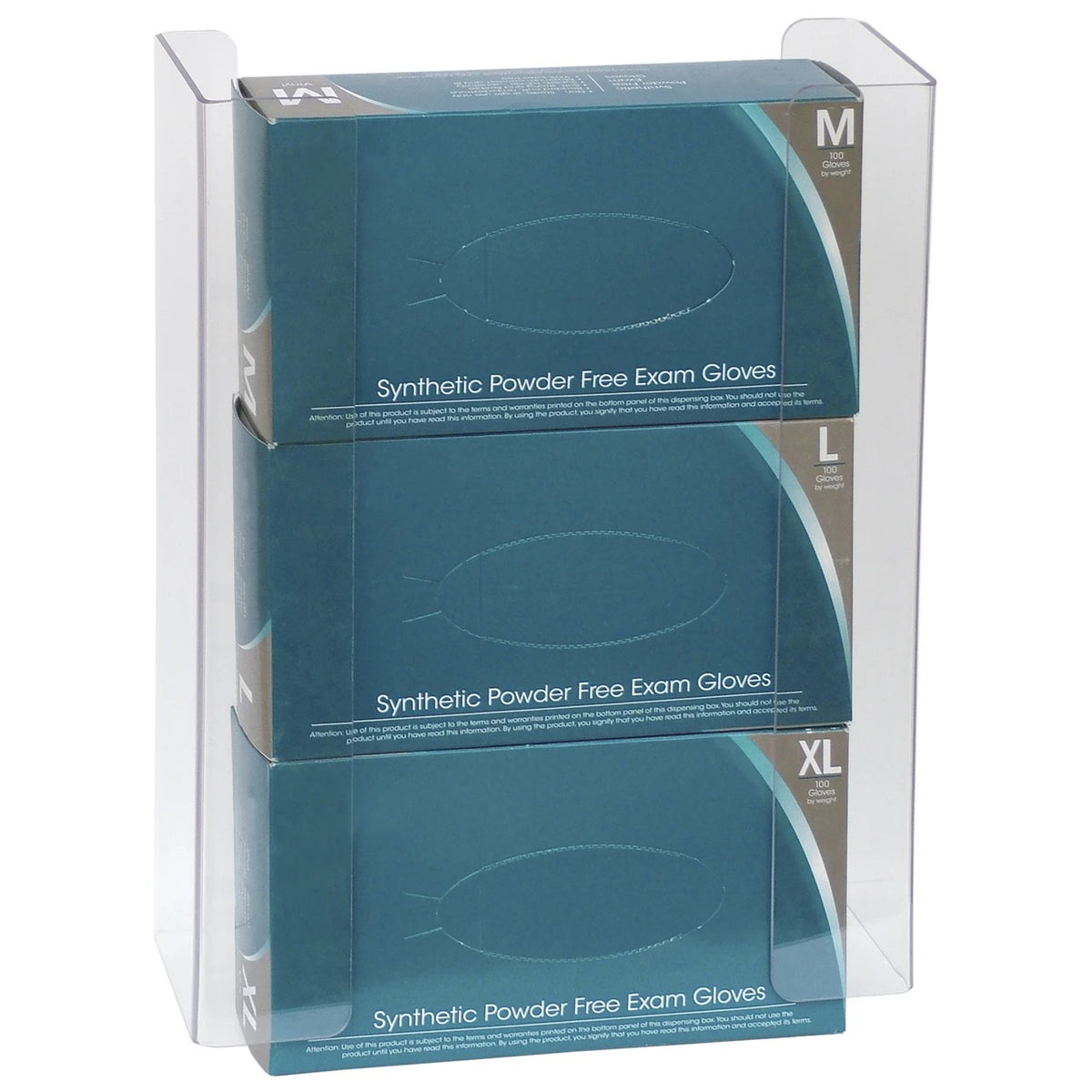Omnimed 305362 PETG Dispenser, 3 Boxes, Clear - Default Title