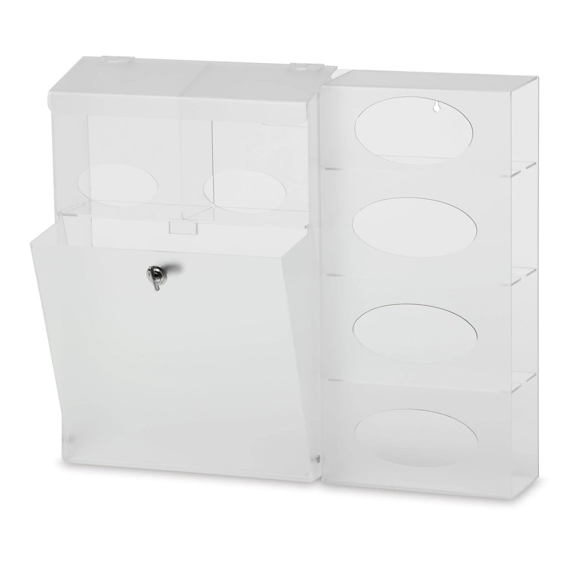 Omnimed 307005 Acrylic Isolation Station, 4 Boxes, Clear - Default Title