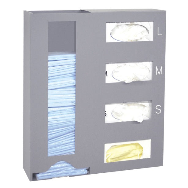 Omnimed Steel Isolation Station, 4 Boxes, Gray - photo 2