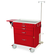 Harloff Powder Coated Steel Cart, 22" x 36 3/4" - 4-Drawer