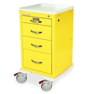Harloff MPA1824K04 Powder Coated Aluminum Medical Cart, 22" x 24 3/4" - Default Title