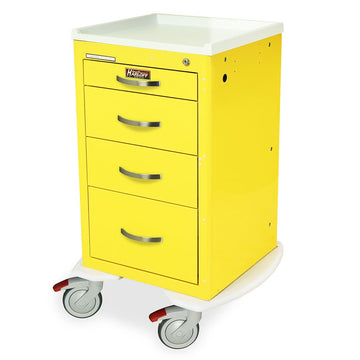 Harloff MPA1824K04 Powder Coated Aluminum Medical Cart, 22" x 24 3/4" - Default Title