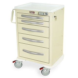 Harloff MPA2427E05 Powder Coated Aluminum Medical Cart, 22" x 30" - Default Title