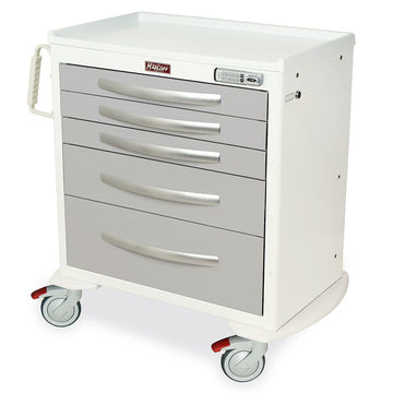 Harloff MPA3024E05 Powder Coated Aluminum Medical Cart, 22" x 36 3/4" - Default Title