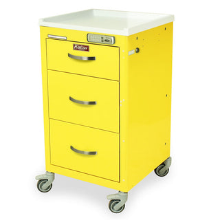 Harloff M3DS1824E03 Powder Coated Steel Medical Cart, 18" x 18" - Default Title