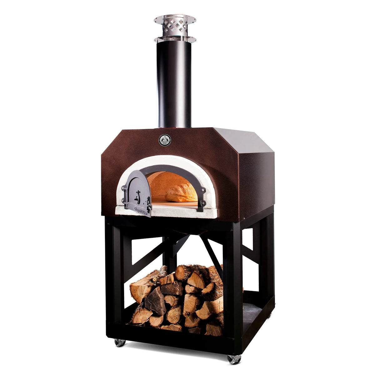 Chicago Brick Oven CBO-O-MBL-750 Wood-Fired Pizza Oven, 35 1/2" Wide - Copper