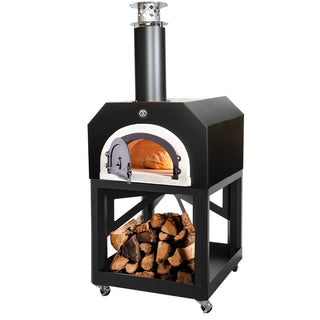 Chicago Brick Oven CBO-O-MBL-750 Wood-Fired Pizza Oven, 35 1/2" Wide - Black