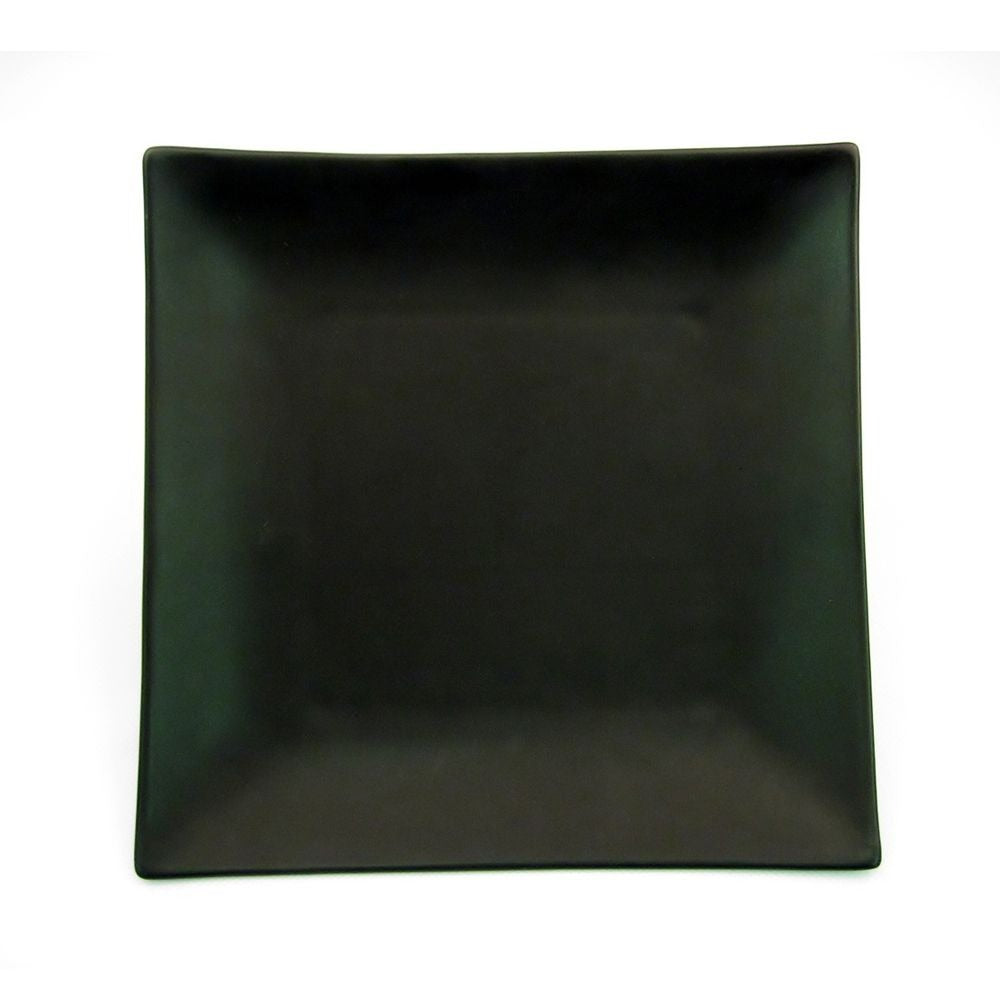 CAC China 666-5-BLK Japanese Style Stoneware Plate, 5" x 5", Black, 36/Case - Default Title