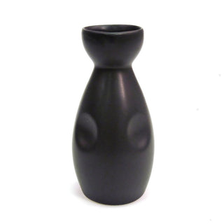 CAC China 666-WP-BLK Japanese Style Stoneware Bottle, 6 oz., Black, 36/Case - Default Title