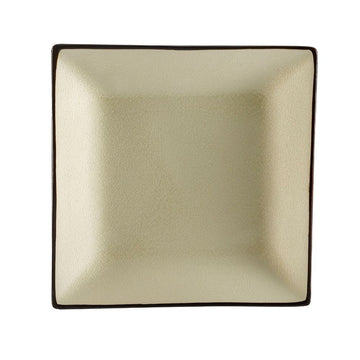 CAC China 6-S16-W Japanese Style Stoneware Plate, 10 1/2" x 10", White, 12/Case - Default Title