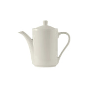 Tuxton AMU Modena China Coffee Pot Lid, White, 6/Case - 21 oz.