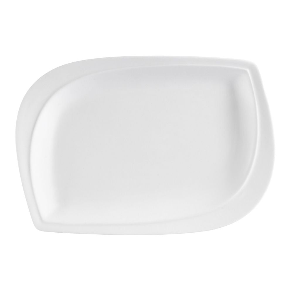 CAC China ASP Aspen Tree Porcelain Platter, Ivory - 10"
