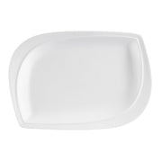 CAC China ASP Aspen Tree Porcelain Platter, Ivory - 12"