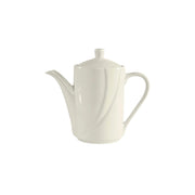 Tuxton ASU San Marino China Coffee Pot Lid, White, 6/Case - 11 oz.