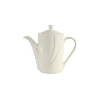 Tuxton ASU San Marino China Coffee Pot Lid, White, 6/Case - 11 oz.