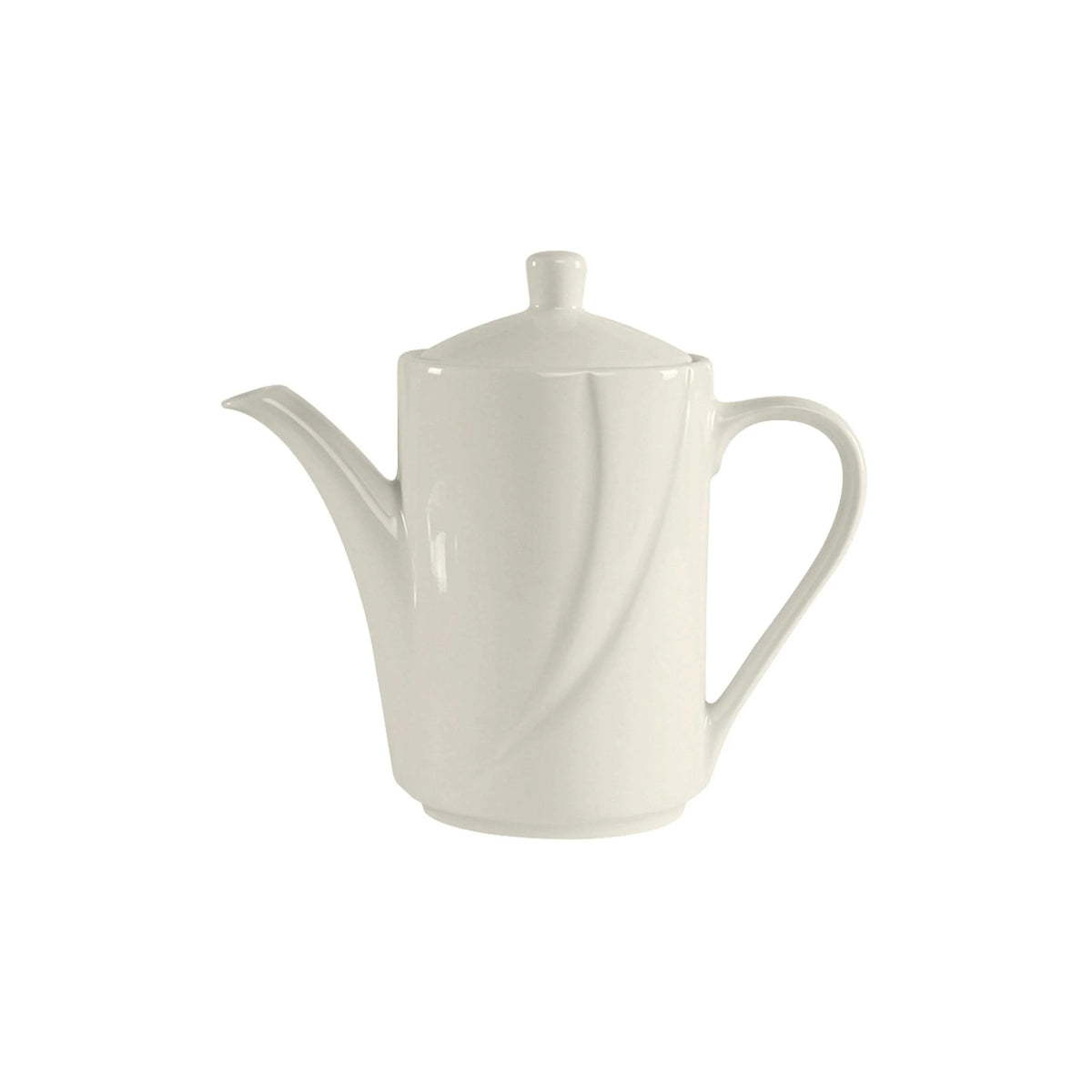 Tuxton ASU San Marino China Coffee Pot Lid, White, 6/Case - 21 oz.